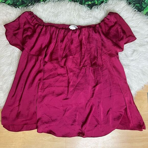 Massey’s pink fuchsia plus size top blouse 3X - Picture 1 of 7